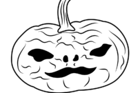 creepy pumpkin coloring pages