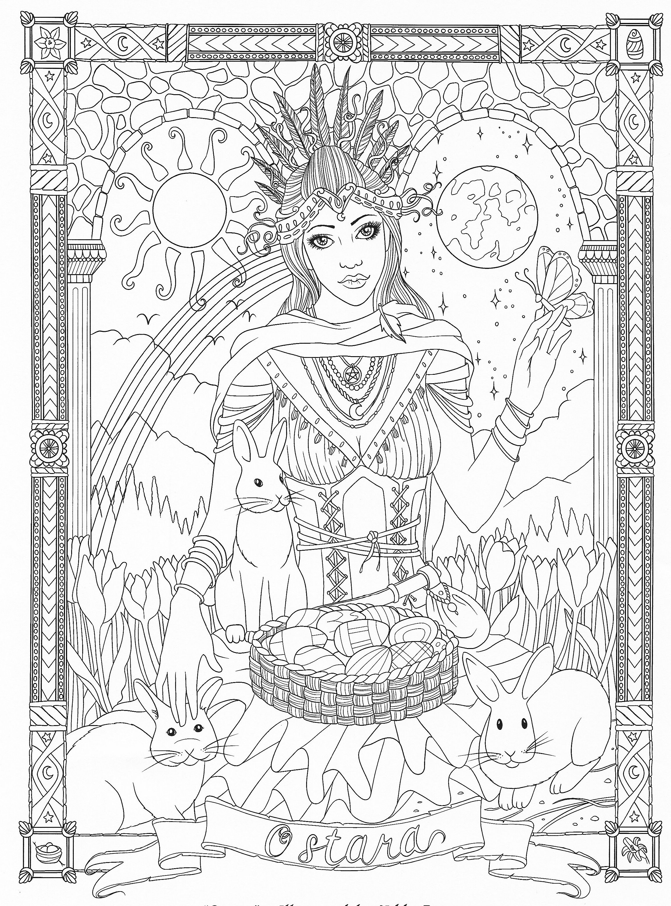 Free Adult Wiccan Coloring Pages - Coloring Pages Ideas