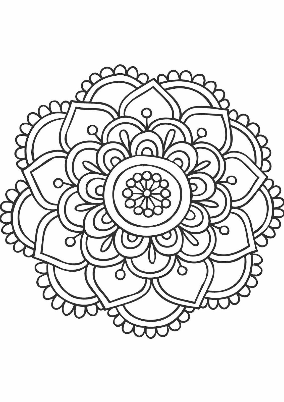 Les Mandalas | Easy mandala drawing, Mandala coloring pages, Simple mandala