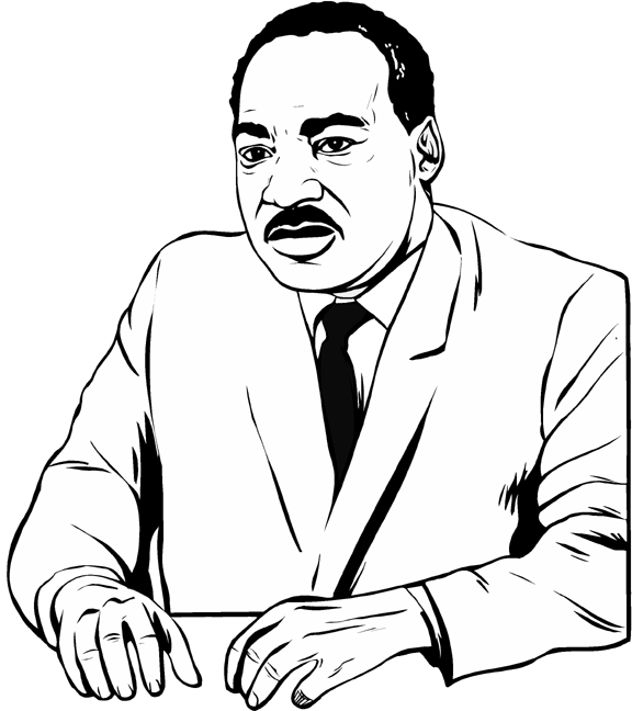 Martin Luther King Jr Coloring Pages and Worksheets - Best Coloring