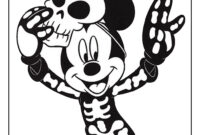 halloween mickey coloring pages