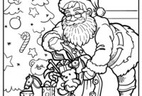 santa coloring book