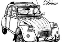 view dessin de 2cv a imprimer background