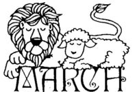 in like a lion out like a lamb coloring pages