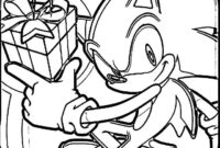 christmas sonic coloring pages