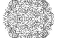 coloriage mandala facile