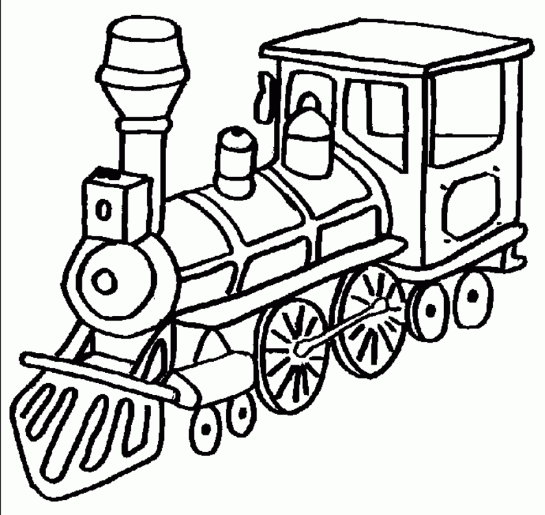 Blank Train Coloring Pages - Coloring Home