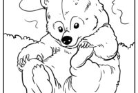 little bear coloring page