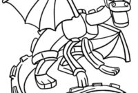 minecraft dragon coloring page