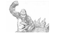 godzilla and king kong coloring pages