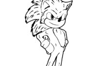 sonic coloring pages movie