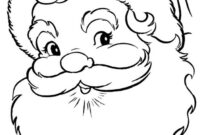 free santa coloring page