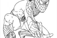 black spiderman coloring pages