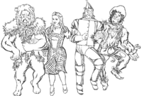 the wizard of oz coloring pages