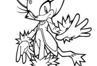 sonic amy coloring page