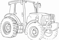 dessin de tracteur a colorier et a imprimer