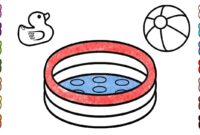 pool float coloring page