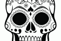 free printable sugar skull coloring pages