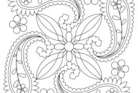 paisley coloring pages printable