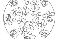 coloriage mandala printemps maternelle