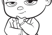 boss baby coloring page