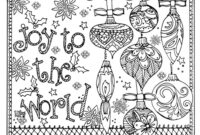 joy to the world coloring page