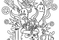 easy trippy coloring pages for adults