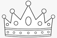 coloring page of a crown