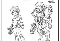 metroid coloring pages