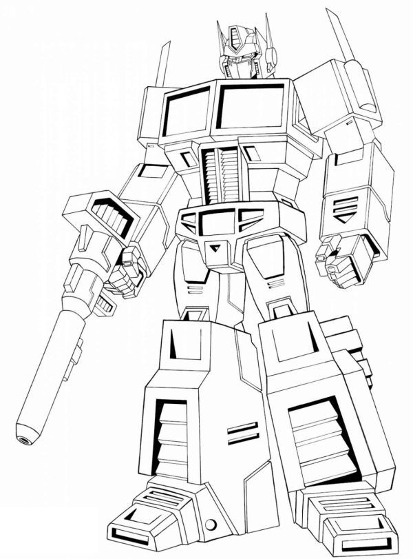 Optimus Prime Coloring Pages PDf To Print - Coloringfolder.com