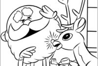 rudolph the red nosed reindeer coloring pages