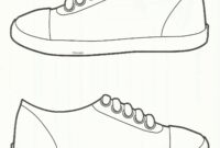 shoes coloring page
