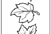 coloring pages for fall leaves