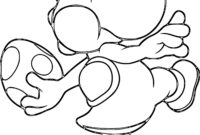 coloriage yoshi a imprimer