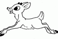 rudolph pictures to color