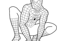 spiderman motorcycle coloring page