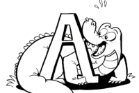 coloring pages alligator