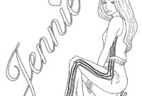 blackpink jennie coloring pages