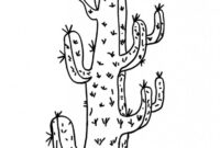 free cactus coloring pages