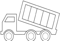 dump truck coloring pages free