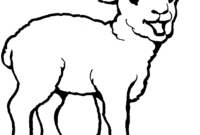 picture of a sheep to color