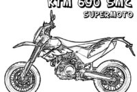 coloriage moto cross ktm