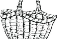 empty basket coloring page