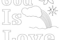 god loves you coloring pages