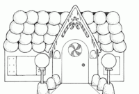 free printable gingerbread house coloring pages