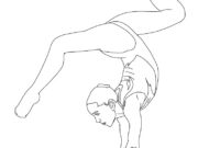 hard gymnastics coloring pages