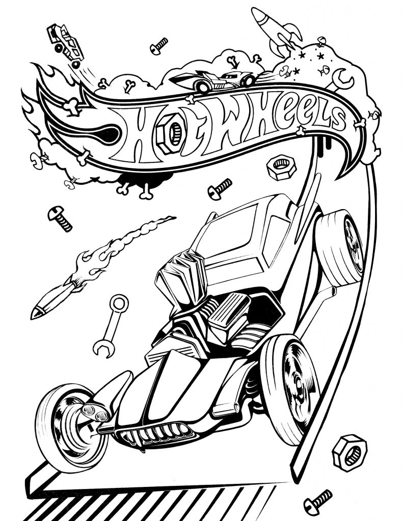 Hot Wheels Coloring Pages - Kidsuki