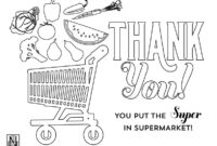 grocery store coloring pages
