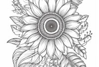 mandala sunflower coloring page