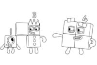 numberblocks coloring pages 1